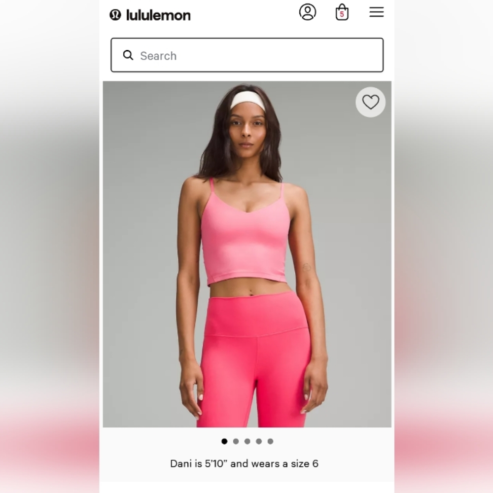 Lululemon Align Cropped Cami Tank